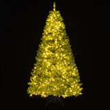 6/7/8 FT Pre-Lit Artificial Christmas Tree with Remote Control and LED Lights-7ft