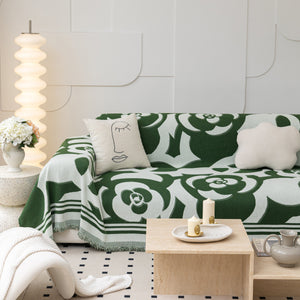 Chenille Sofa Cover Blanket, Couch Cover Blanket Throws for Couches Living Room Furniture Throw Covers