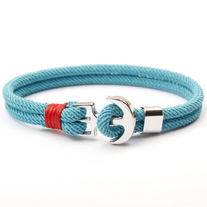 Amazing Multilayer Anchor Bracelets Charm Survival Rope Chain  Fashion Jewelry Bracelet Men For Women Best Gift