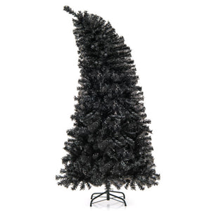 6/7 FT Artificial Christmas Tree with Bendable Top Section and Warm Light-6 FT