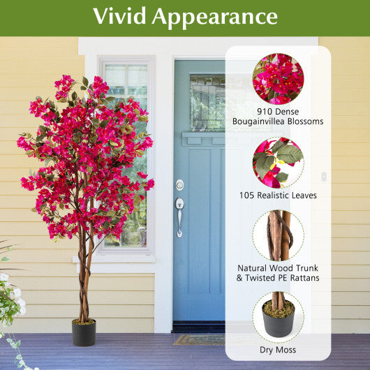 6 Feet Artificial Bougainvillea Tree with 910 Flowers-1 Piece