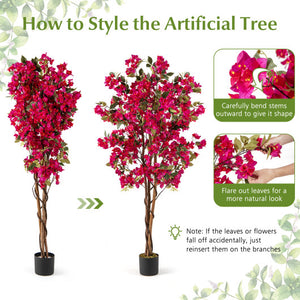 6 Feet Artificial Bougainvillea Tree with 910 Flowers-1 Piece