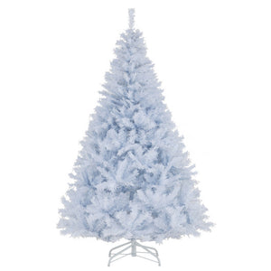 6 Feet Artificial Christmas Tree Hinged Pre-Lit Xmas Tree with 11 Lighting Modes