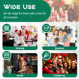 5/6/7/8 Feet Pencil Christmas Tree with 295/392/523/671 Memory Wire Branch Tips and Upgraded Metal Stand-6 ft