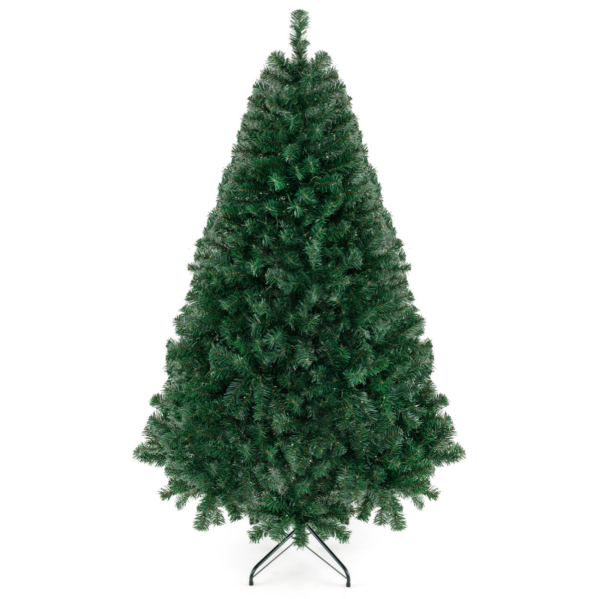 6 Feet Pre-lit Artificial Natural Christmas Tree with LED Lights