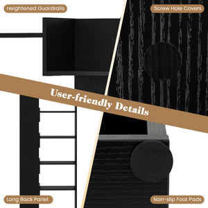 Set of 2 Dining Room Chairs with Rubber Wood Frame PU Leather Seat-Walnut