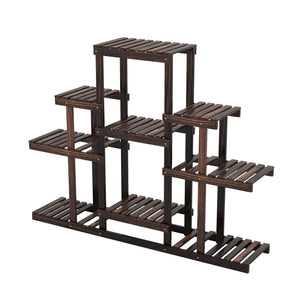 6-Tier Flower Wood Stand Plant Display Rack Storage Shelf