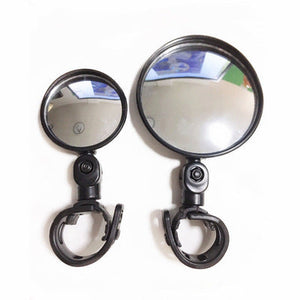1PC Bicycle Rearview Wide Angle Handlebar Mirrors Flexible Rotate Cycling Rear View Bike Mirror Adjustable 360 Degree Rotatable Rearview Bicycle Mirrors Shockproof Wide Angle Safety Mirror For Most Mountain Road Bike