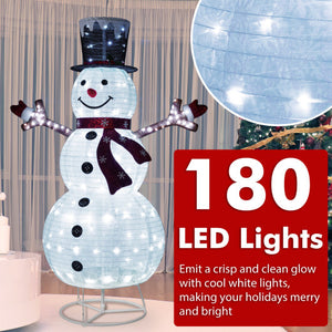 Pre-Lit Pop-up Christmas Decoration with 180 Cold White LED Lights