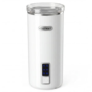 6-in-1 Electric Milk Steamer with Stainless Steel Interior-White