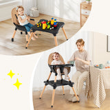 6 in 1 High Chair for Babies and Toddlers Ages 6-36 Months-Coffee