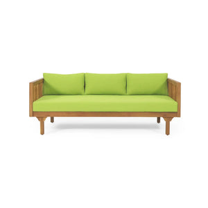 Claremont 3 Seater Daybed Teak Acacia Wood Water Resistant Cushions