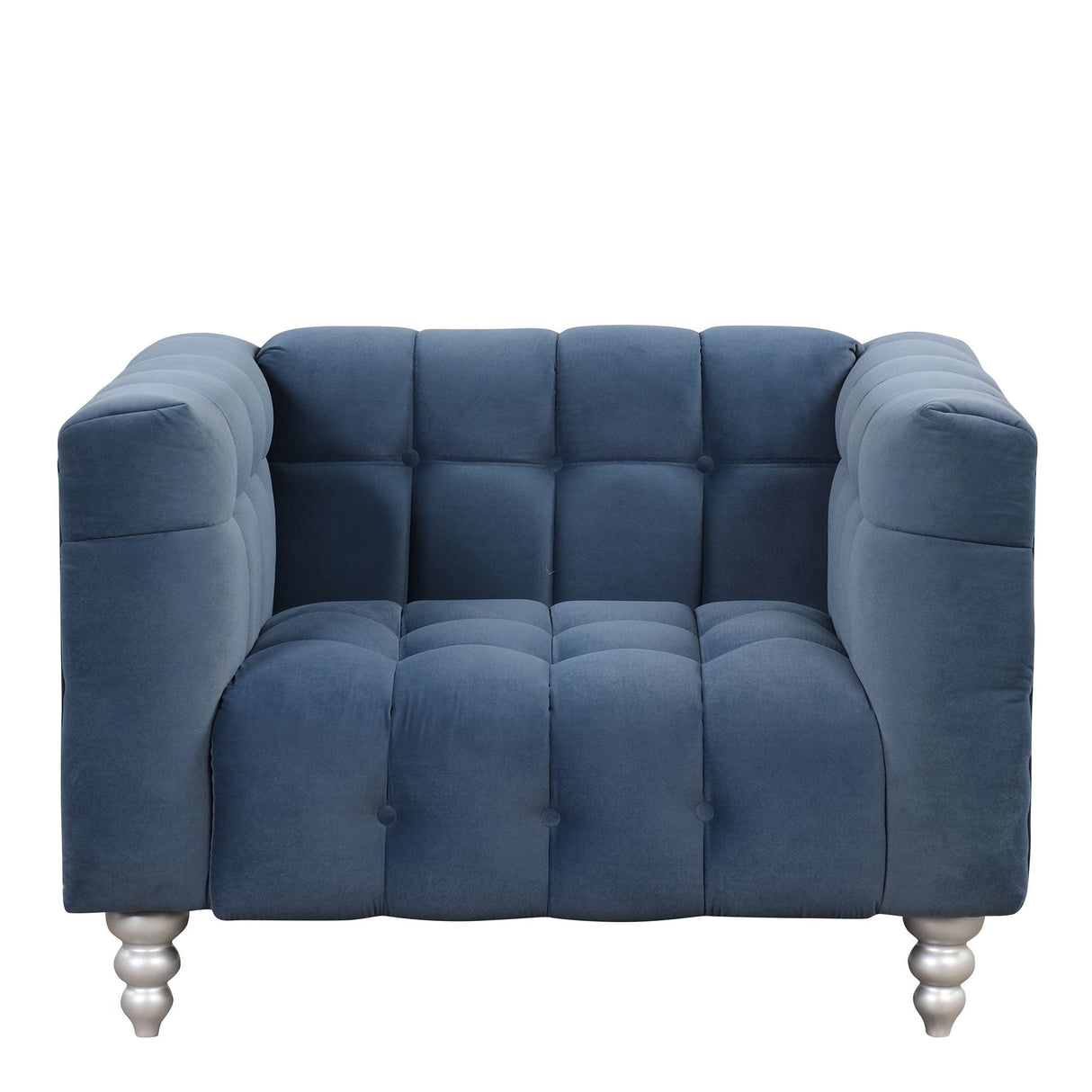 Modern Sofa Dutch Fluff Upholstered Sofa & Wood Legs, Buttoned Tufted Backrest by Couch.com