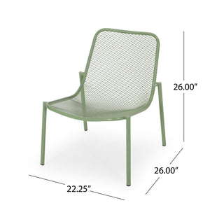 Outdoor Iron Chair With Mesh Design by Couch.com