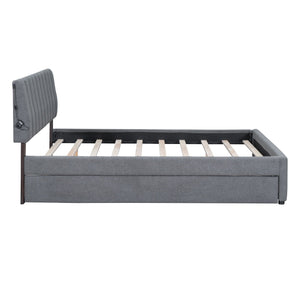 Upholstered Platform Bed With Trundle by Couch.com