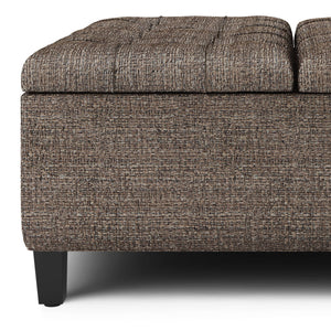 Harrison - Upholstered Coffee Table Storage Ottoman by Couch.com