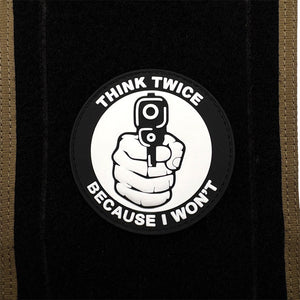 THINK TWICE BECAUSE I WON'T THINK TWICE Before Chapter PVC Flexible Glue Armband