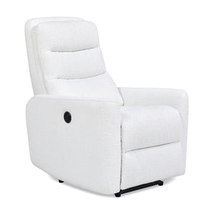 Bloomy - High Back Power Recliner Motion Chair - Chiffon White by Couch.com
