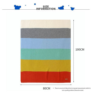 Baby Blankets Knitted Swaddle Wrap Envelopes for Stroller Bedding Blankets for Infants Soft Warm Sleep Covers Blanket for Kids