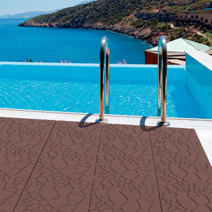 Stone Texture Patio Deck Tiles, Diy Module Interlocking Decking Floor Tiles by Couch.com