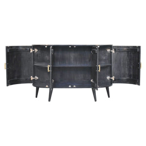 Quad - T Bar Cabinet - Ash Black by Couch.com