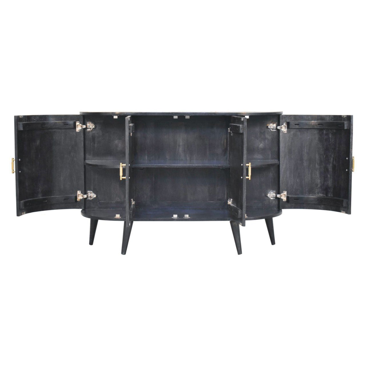 Quad - T Bar Cabinet - Ash Black by Couch.com