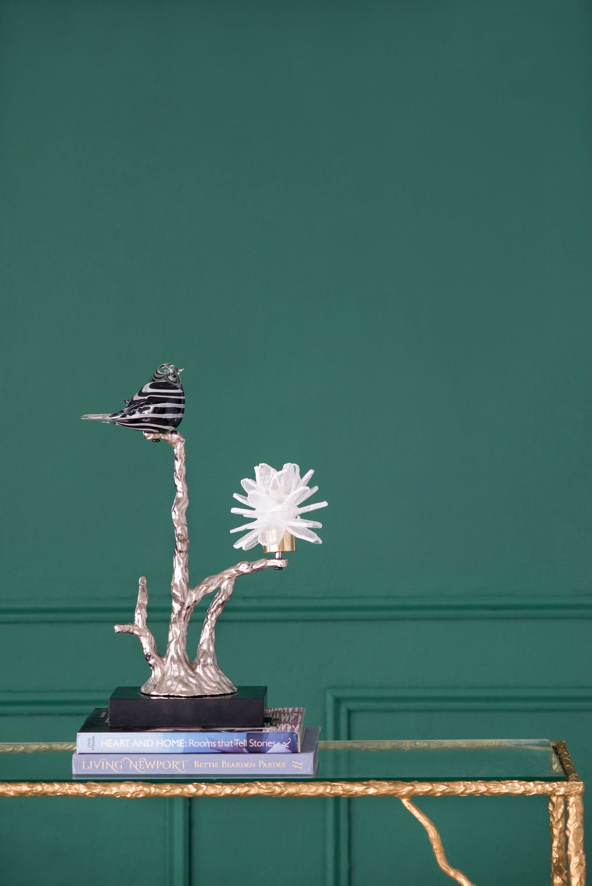 Aluminum Candle Holder With Marble Stand by Couch.com