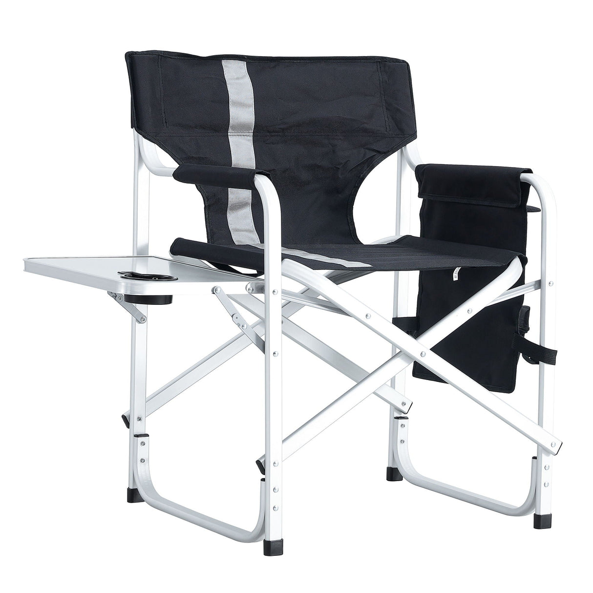 Padded Folding Outdoor Chair With Side Table And Storage Pockets, Lightweight Oversized Directors Chair For Indoor, Outdoor Camping, Picnics And Fishing by Couch.com