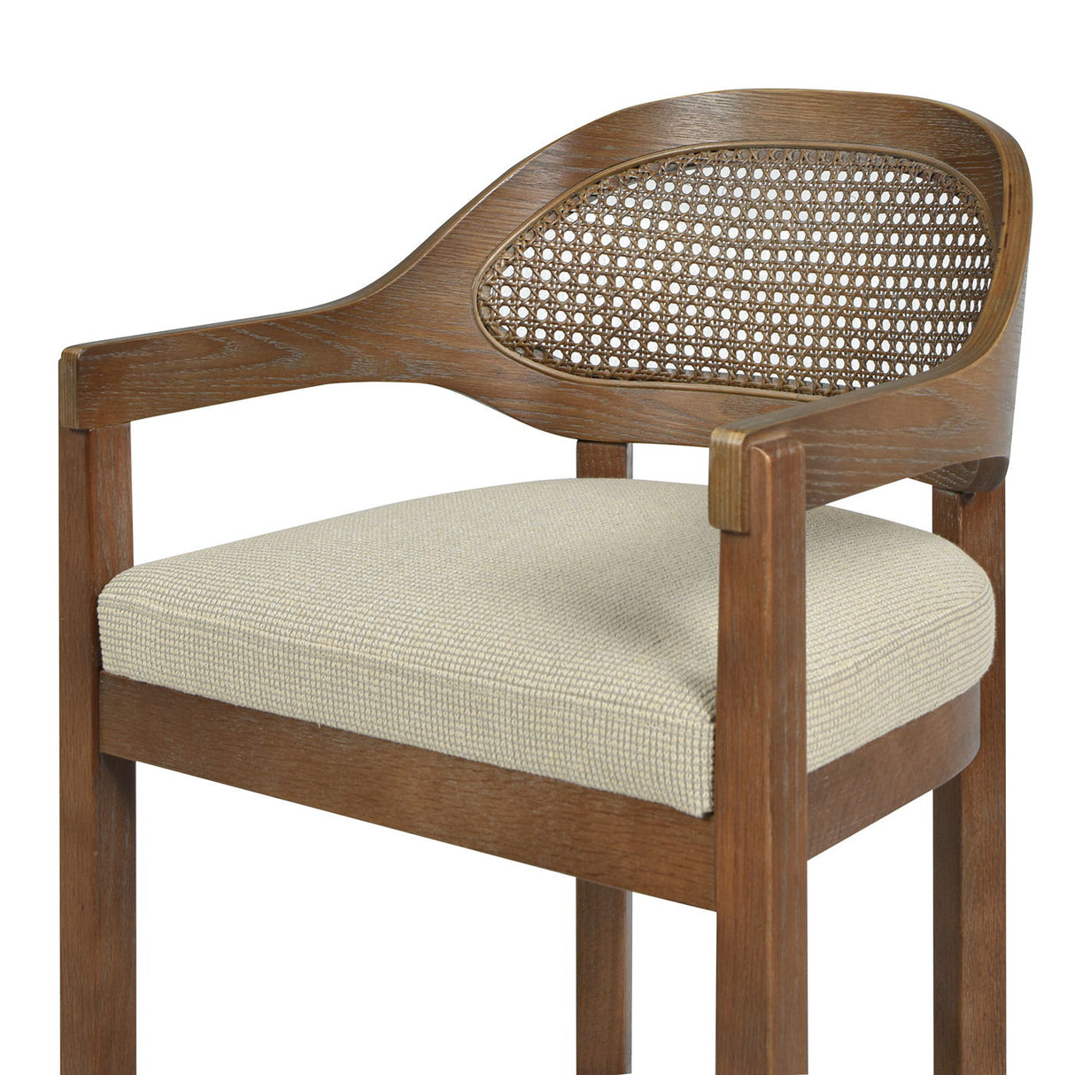 Americana - Mid-Century Modern Cane Back Counter Stool by Couch.com