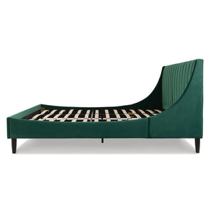 Aspen - Vertical Tufted Modern Headboard Platform Bed Set by Couch.com