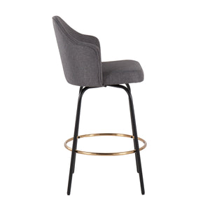 Ahoy - Contemporary Fixed Height Counter Stool Round Footrest (Set of 2) by Couch.com