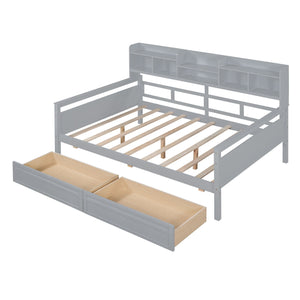 Daybed, Slat Support, With Bedside Shelves And 2 Drawers by Couch.com