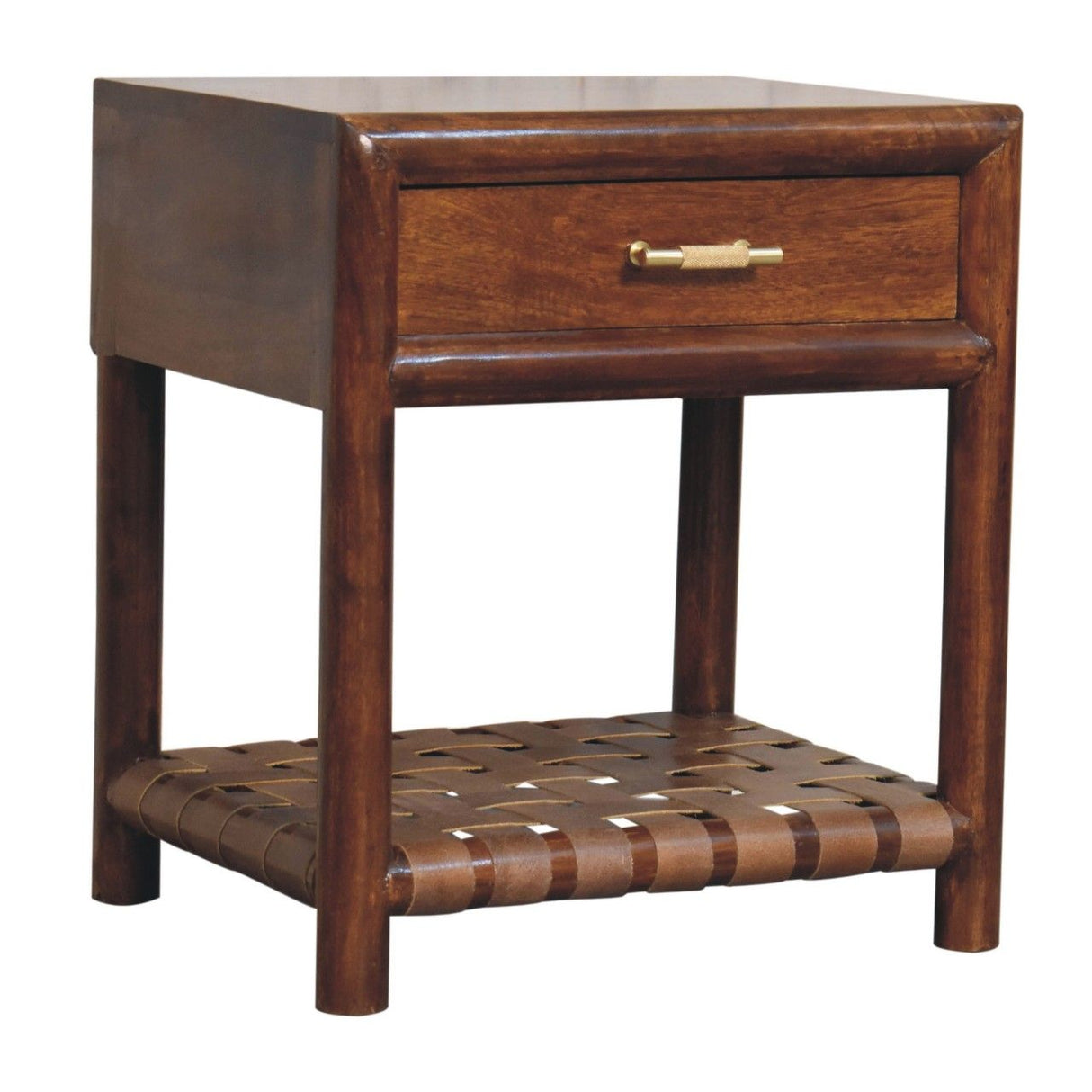 T Bar Nightstand - Dark Brown by Couch.com