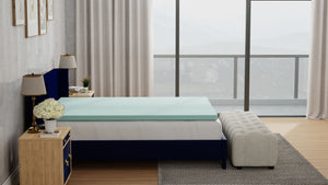 3" Gel Plush Memory Foam Cooling Mattress Topper by Couch.com