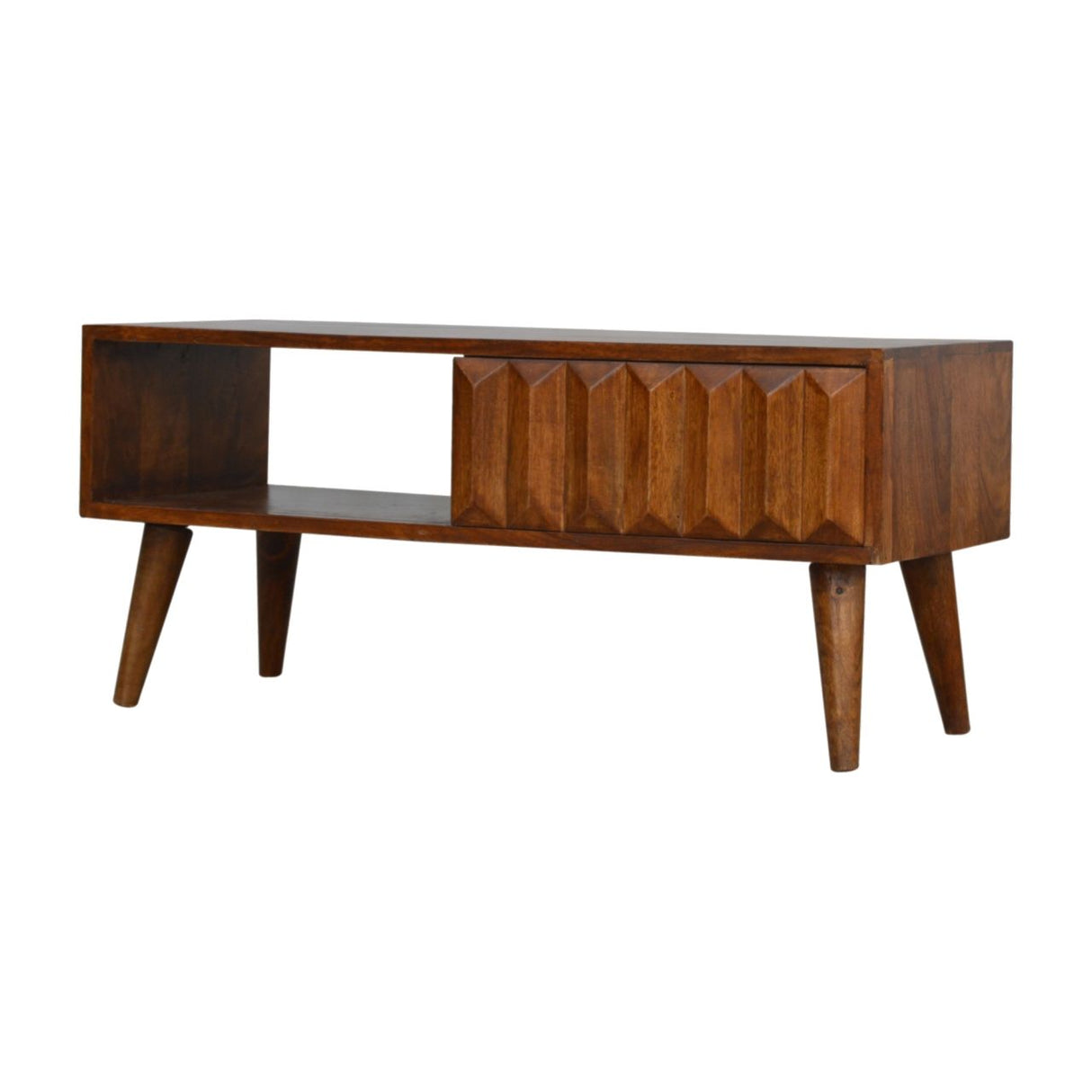 Prism Sliding Media Unit - Chestnut by Couch.com