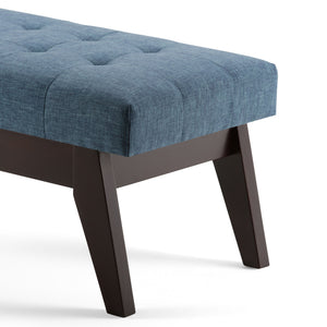 Draper - Upholstered Mid Century Tufted Ottoman Bench by Couch.com