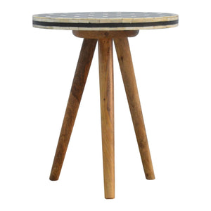 Inlay - Bone Tripod Stool - Beige / White by Couch.com