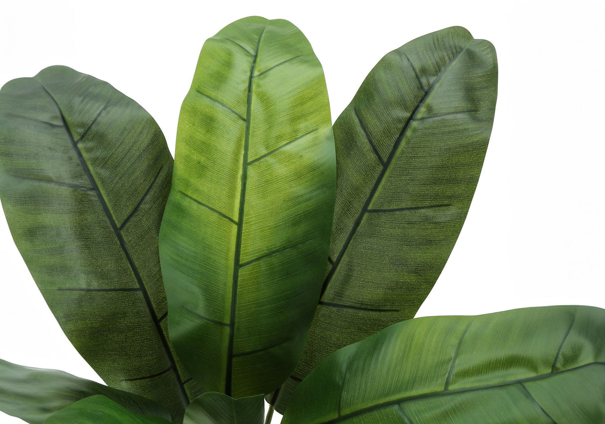 43" Tall, Artificial Plant, Banana Tree, Indoor, Faux, Fake, Floor, Greenery, Potted, Real Touch, Decorative - Green / Black by Couch.com