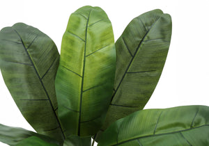 43" Tall, Artificial Plant, Banana Tree, Indoor, Faux, Fake, Floor, Greenery, Potted, Real Touch, Decorative - Green / Black by Couch.com