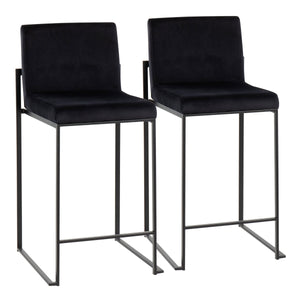 Fuji - Contemporary Modern Elegance, High Back Counter Stool by Couch.com