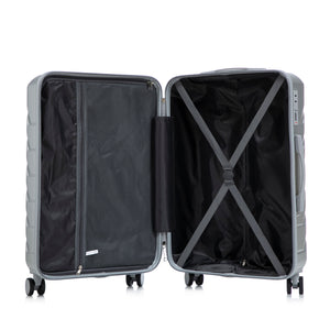 3-Piece ABS Spinner Wheel Luggage Set with Combination Lock