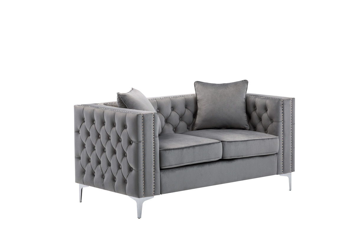 Lorreto - Velvet Fabric Living Room Set by Couch.com