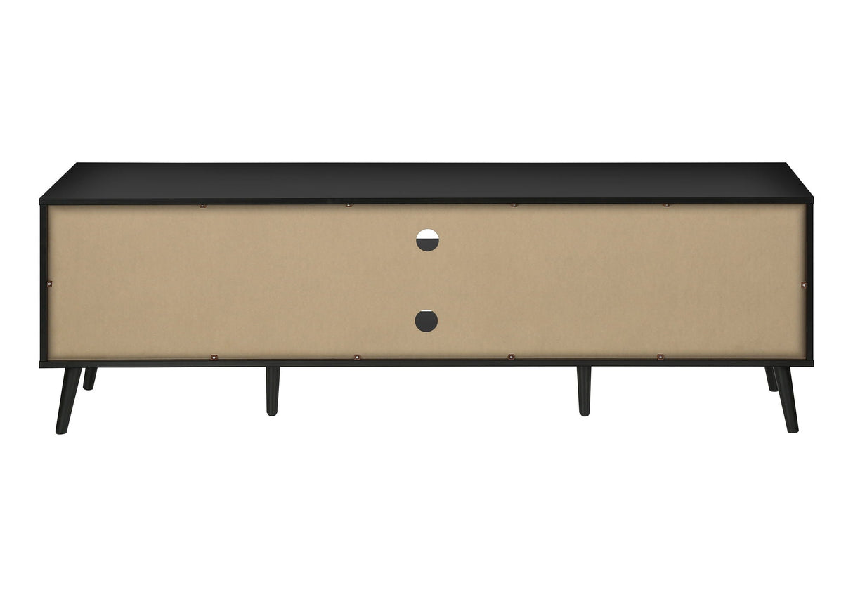 TV Stand, Console, Media Entertainment Center, Storage Cabinet, Modern Design - Black by Couch.com