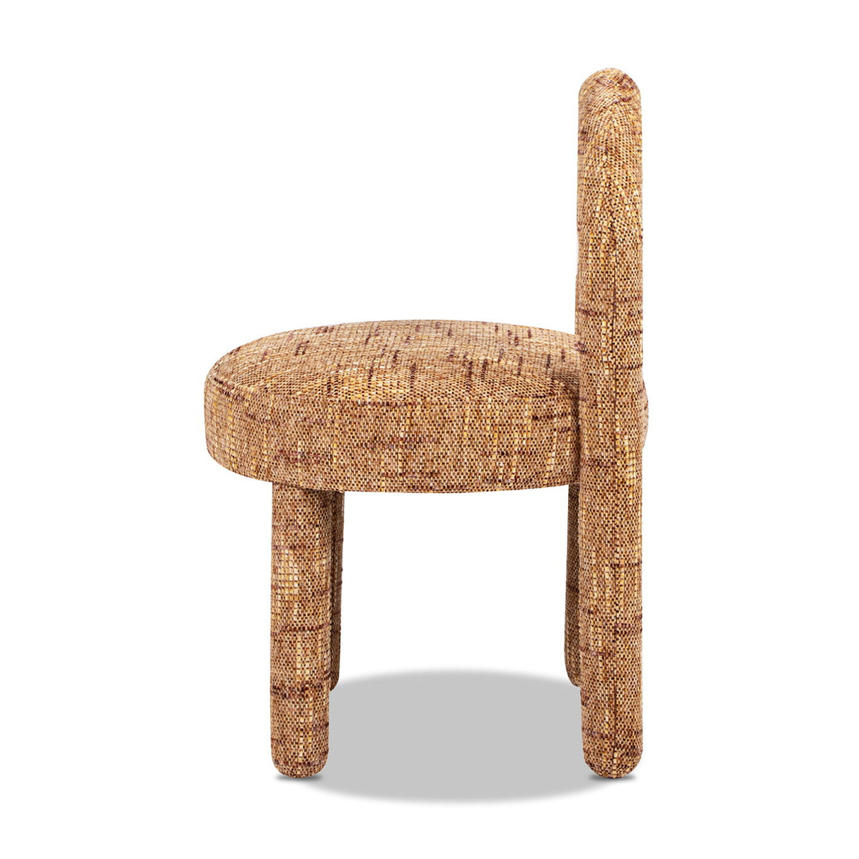 Penny - Round Arched Upholstered Dining Side Chair (Set of 2) - Golden Rust Orange by Couch.com