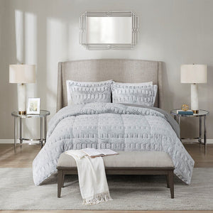 King/Cal King Back Print Long Fur Comforter Mini Set