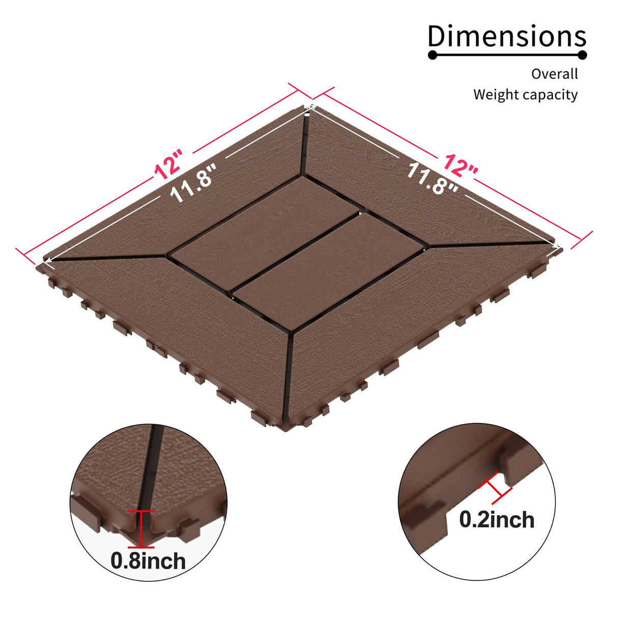 New Style Patio Diy Module Interlocking Decking Tiles, Floor Outdoor And Indoor, Easy And Quick Installation by Couch.com