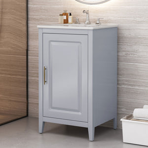 Modern Bathroom Vanity With Sink, Functional Drawer, Soft- Closing Door by Couch.com