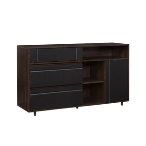 Contemporary Detailed Door Sideboard With Open Storage by Couch.com