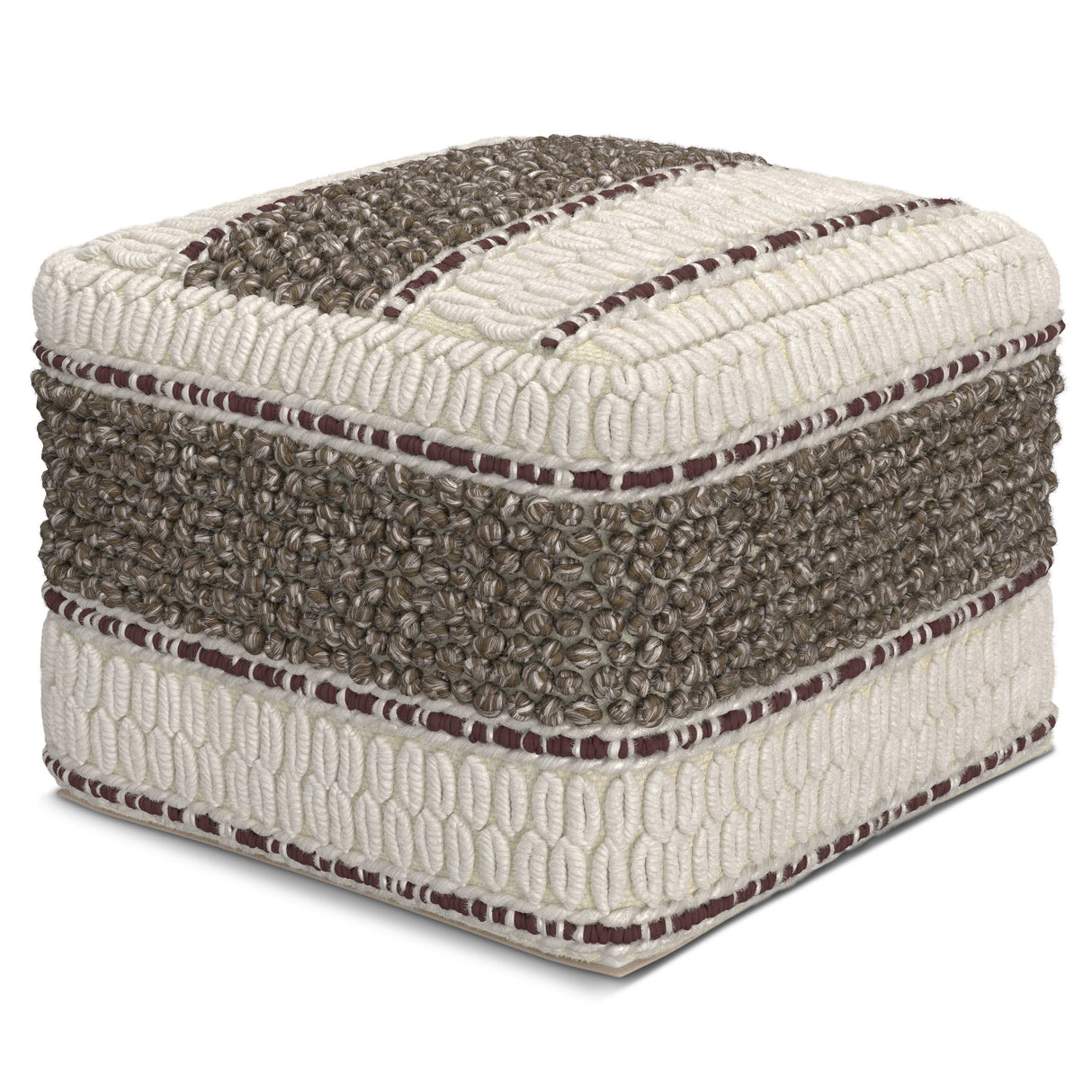 Grady - Handcrafted Square Pouf by Couch.com