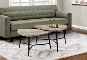 Table Set, Coffee, End, Side, Accent, Living Room / Beige Laminate, Contemporary, Modern (Set of 2) - Taupe by Couch.com